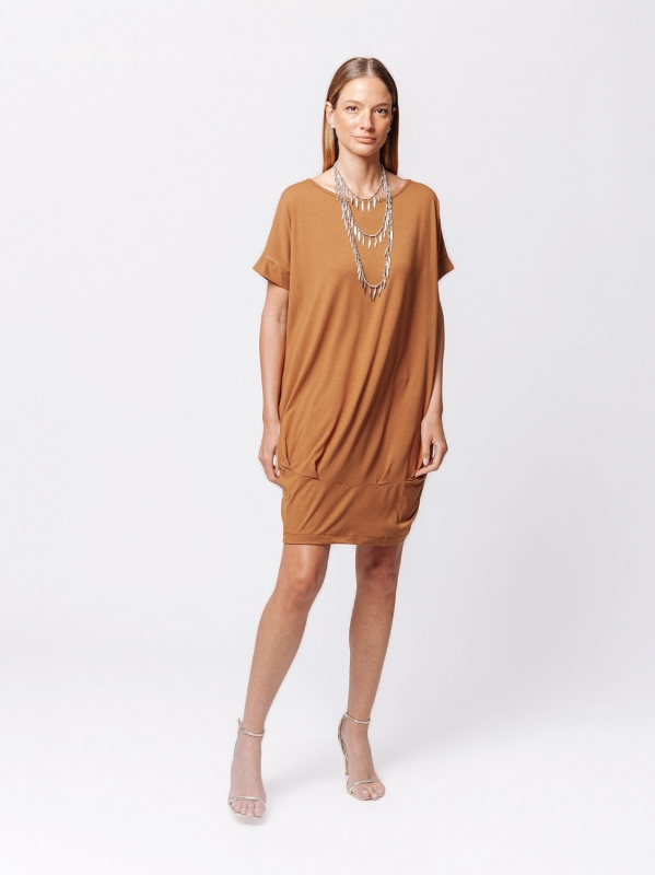 Abito Balloon in Jersey di Viscosa – Soft Volume