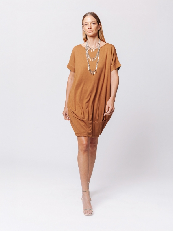 Abito Balloon in Jersey di Viscosa – Soft Volume