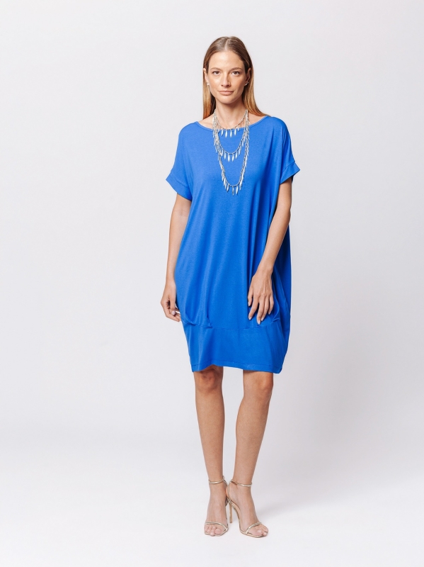 Abito Balloon in Jersey di Viscosa – Soft Volume