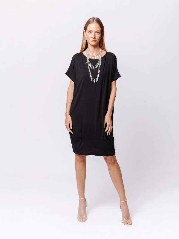 Abito Balloon in Jersey di Viscosa – Soft Volume