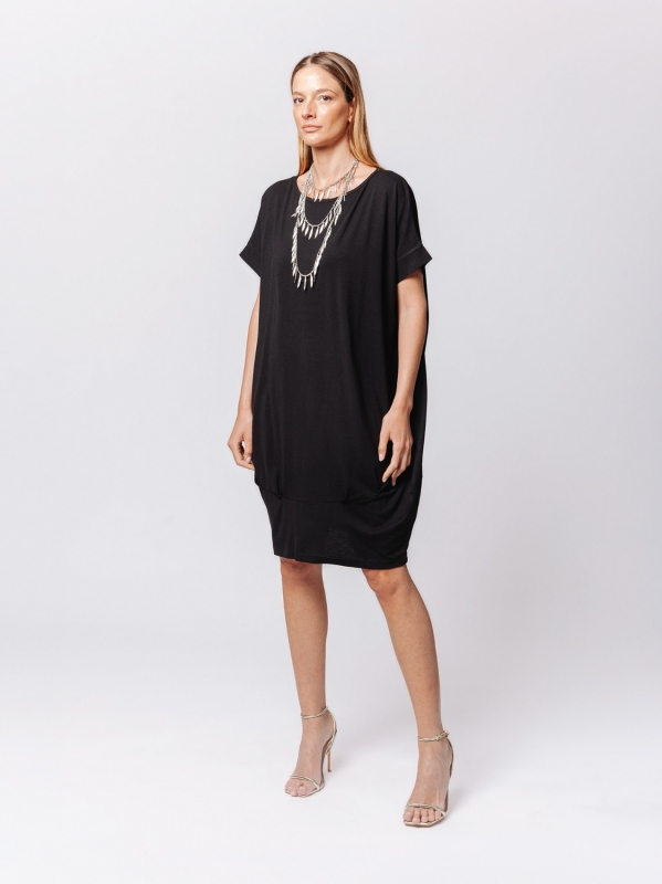 Abito Balloon in Jersey di Viscosa – Soft Volume