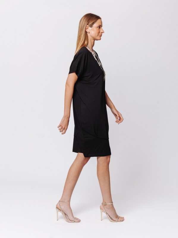 Abito Balloon in Jersey di Viscosa – Soft Volume