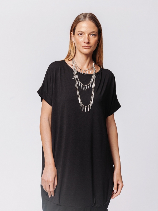 Abito Balloon in Jersey di Viscosa – Soft Volume