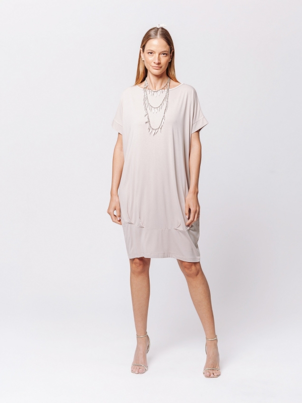 Abito Balloon in Jersey di Viscosa – Soft Volume