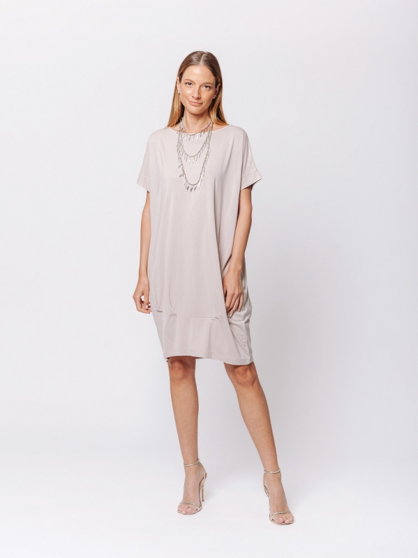 Abito Balloon in Jersey di Viscosa – Soft Volume
