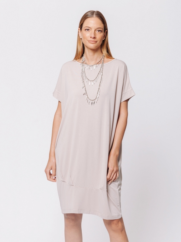 Abito Balloon in Jersey di Viscosa – Soft Volume