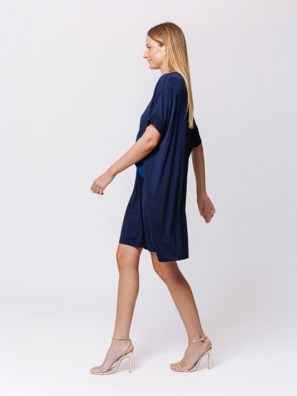 Abito Drapé in Jersey di Viscosa – Soft Motion