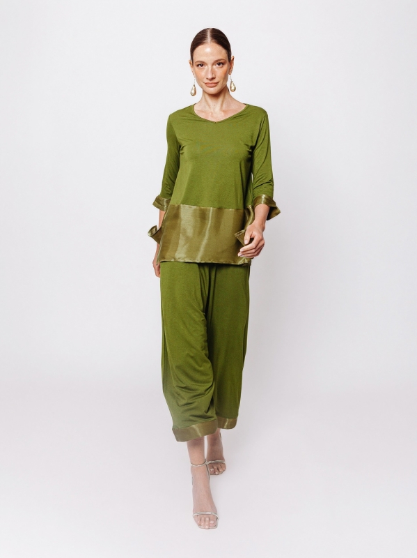 T-shirt con inserto #IRIDESCENTE