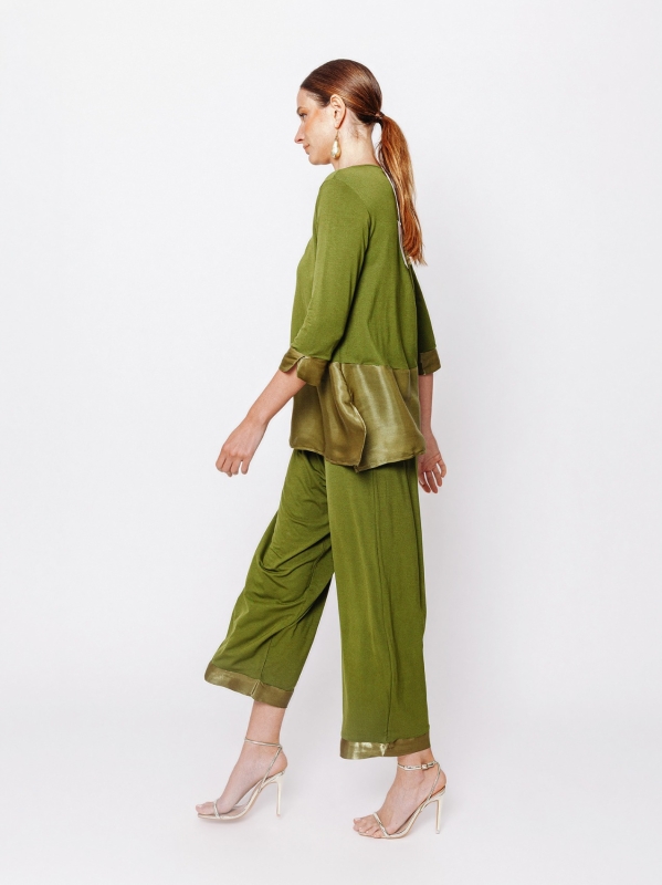T-shirt con inserto #IRIDESCENTE