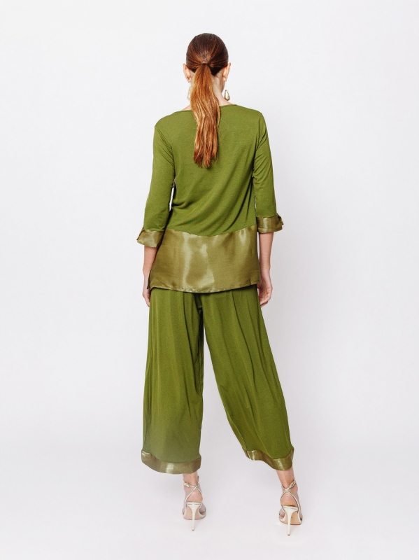 T-shirt con inserto #IRIDESCENTE