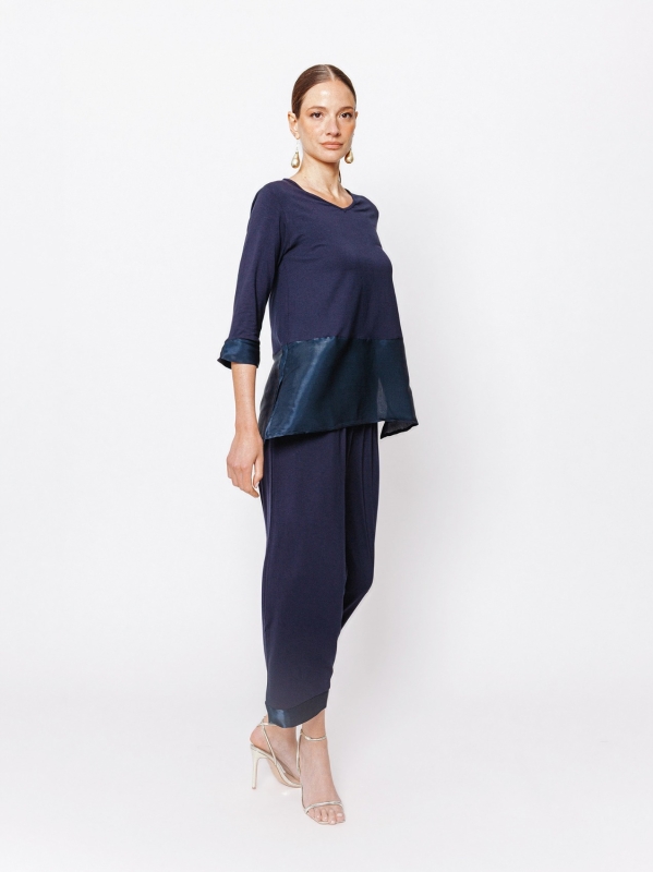T-shirt con inserto #IRIDESCENTE
