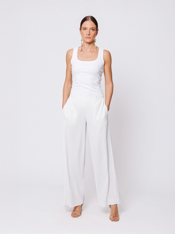 Pantalone palazzo gessato Martino Midali