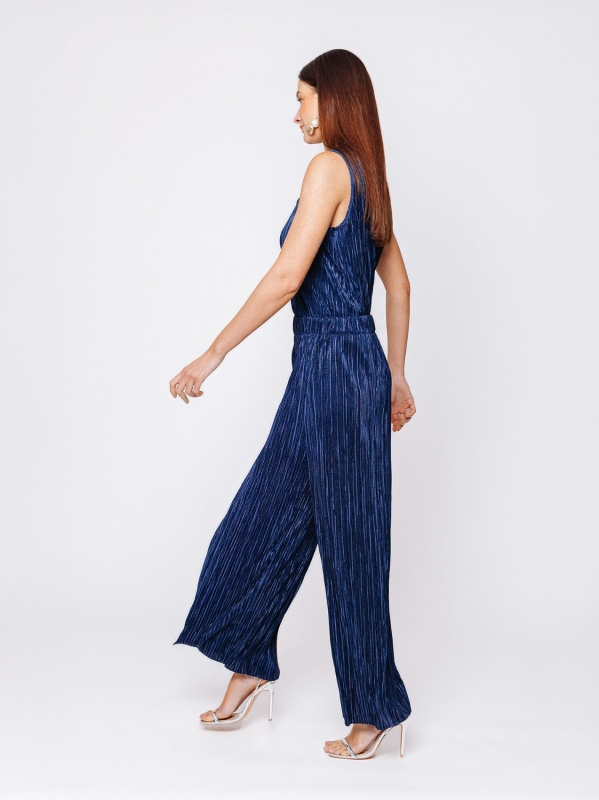 Pantaloni palazzo in plissé Martino Midali