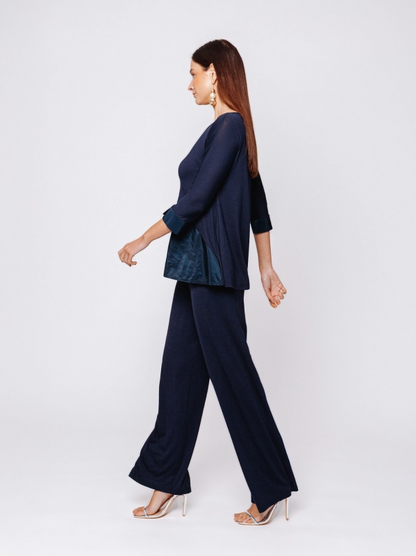 Martino Midali T-shirt with technical fabric insert