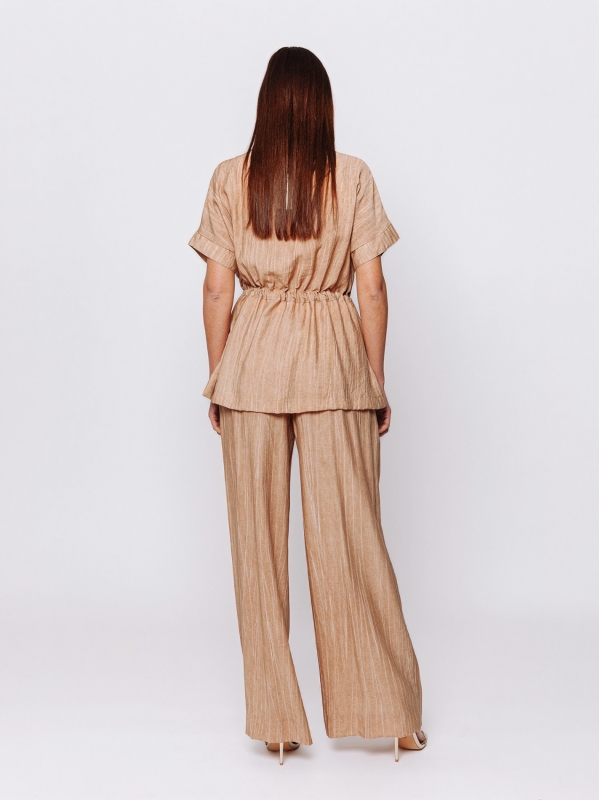 Giacca con Coulisse in Viscosa texture marmorizzata