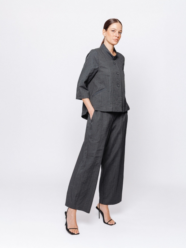 Giacca jacquard lino e cotone Martino Midali