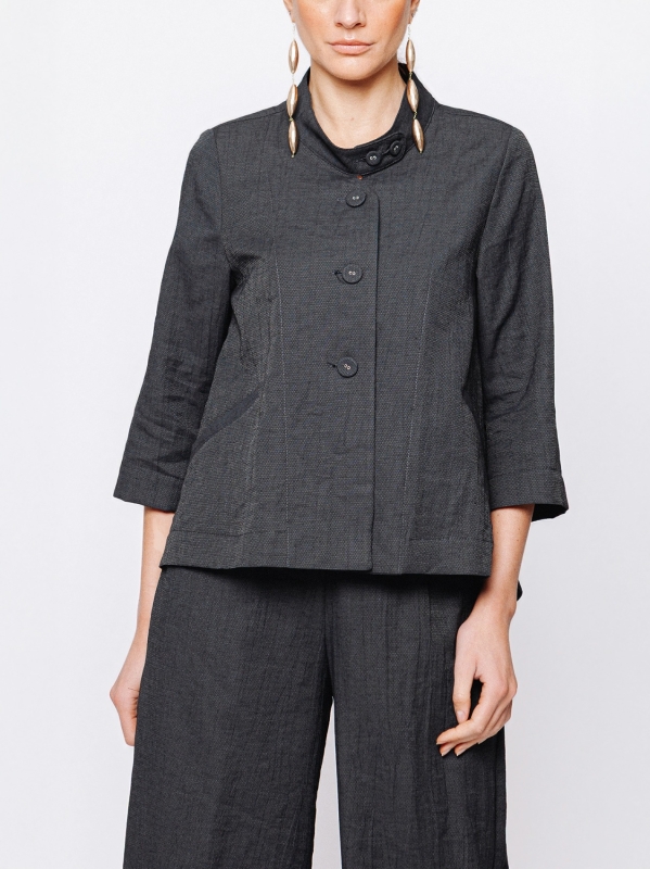 Giacca jacquard lino e cotone Martino Midali