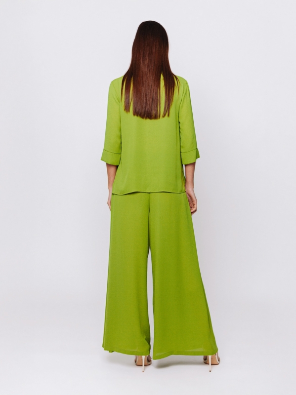 Camicia fluida in tripla georgette