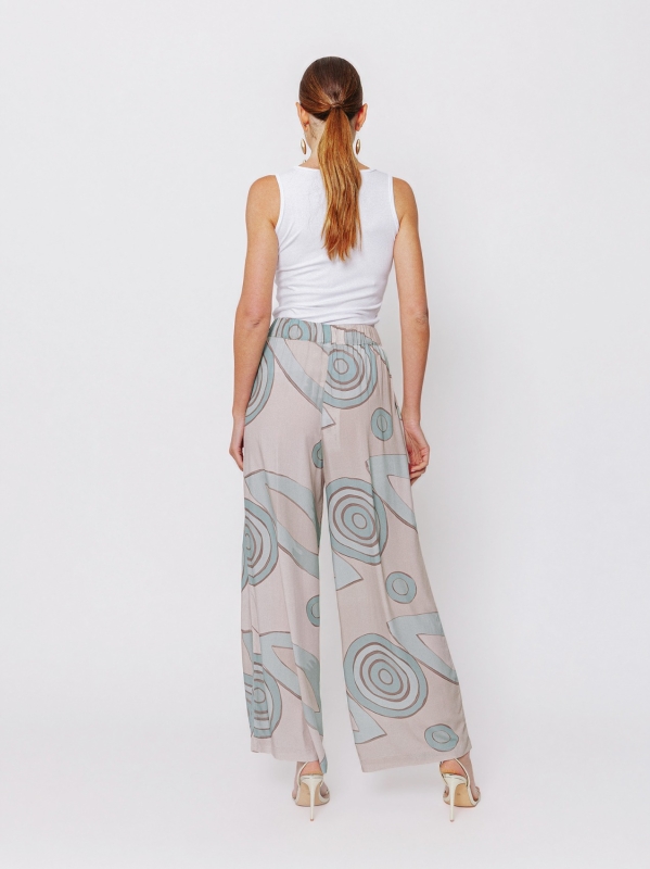 Pantalone Palazzo stampa “Orbite”