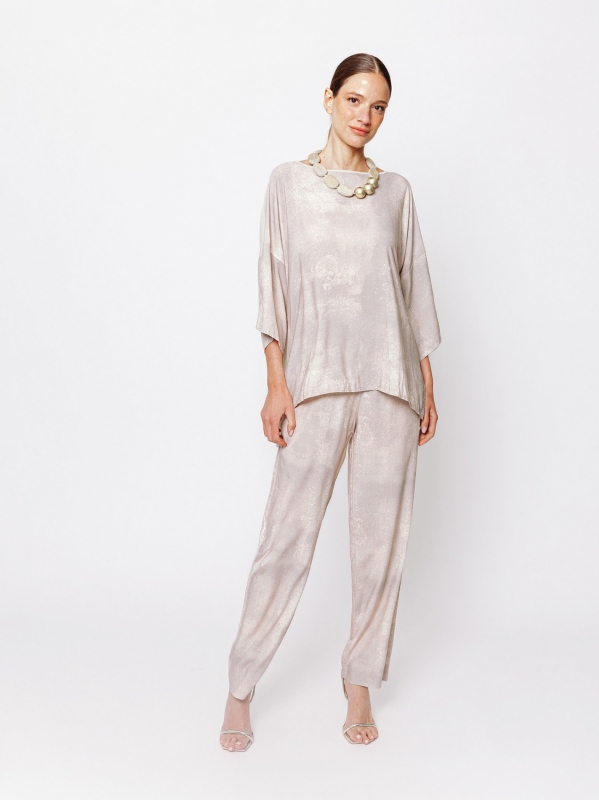 Maglia Aura Minerale con inserto in jersey