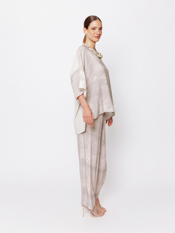 Maglia Aura Minerale con inserto in jersey