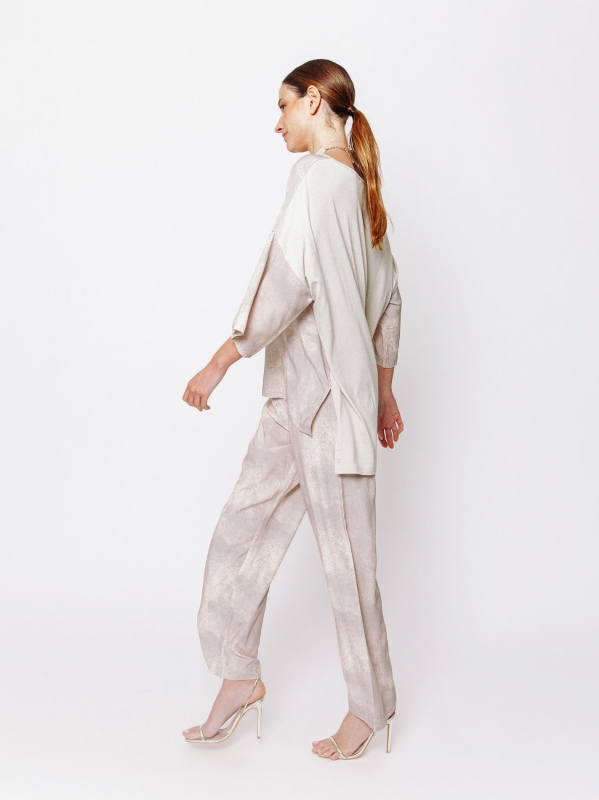 Maglia Aura Minerale con inserto in jersey