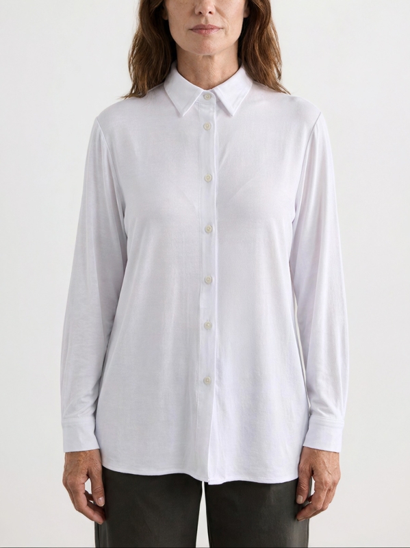 Fluid Viscose Jersey Shirt