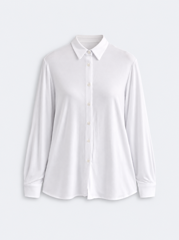 Fluid Viscose Jersey Shirt
