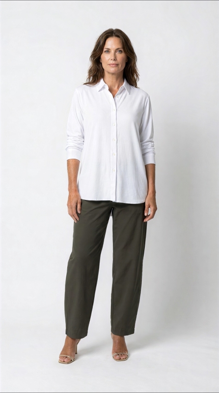 Fluid Viscose Jersey Shirt