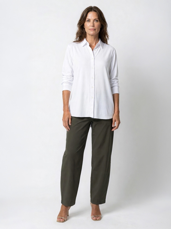Fluid Viscose Jersey Shirt