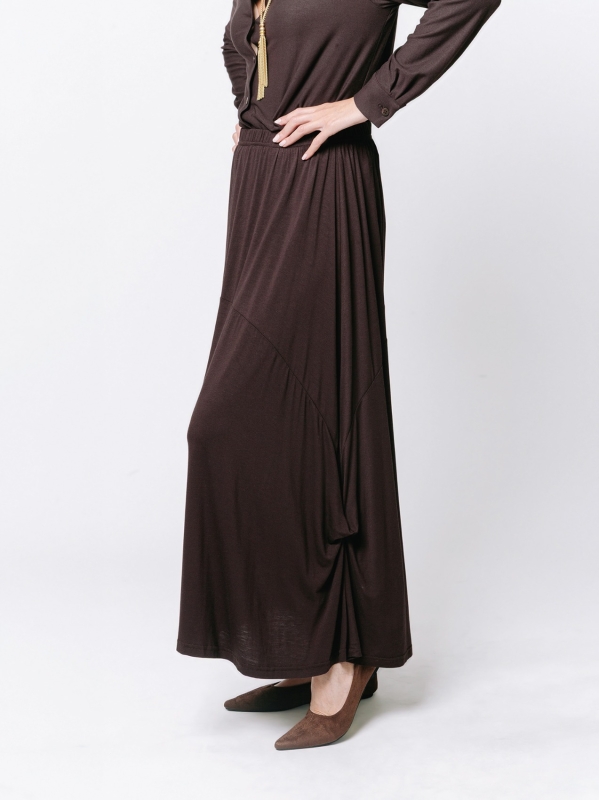 Long Skirt in Viscose Jersey