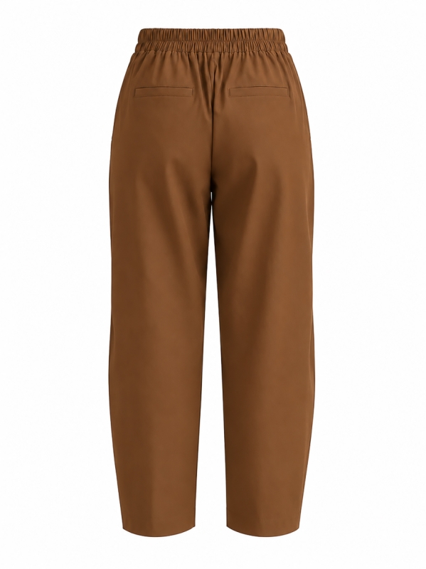 Pantalone barrel in bengalina