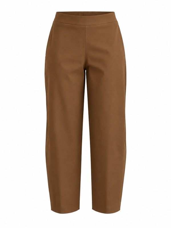 Pantalone barrel in bengalina