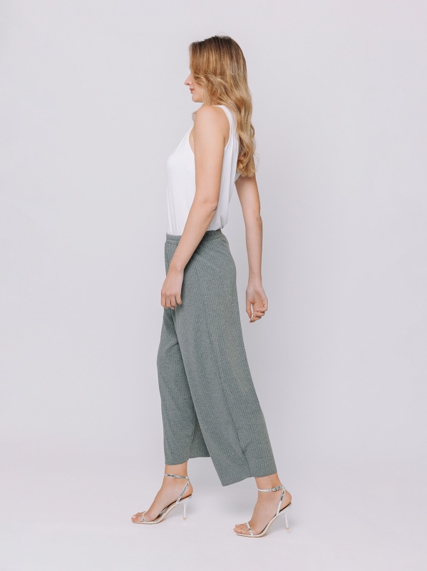 Pantalone a costine piatte