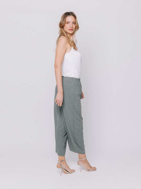 Pantalone a costine piatte