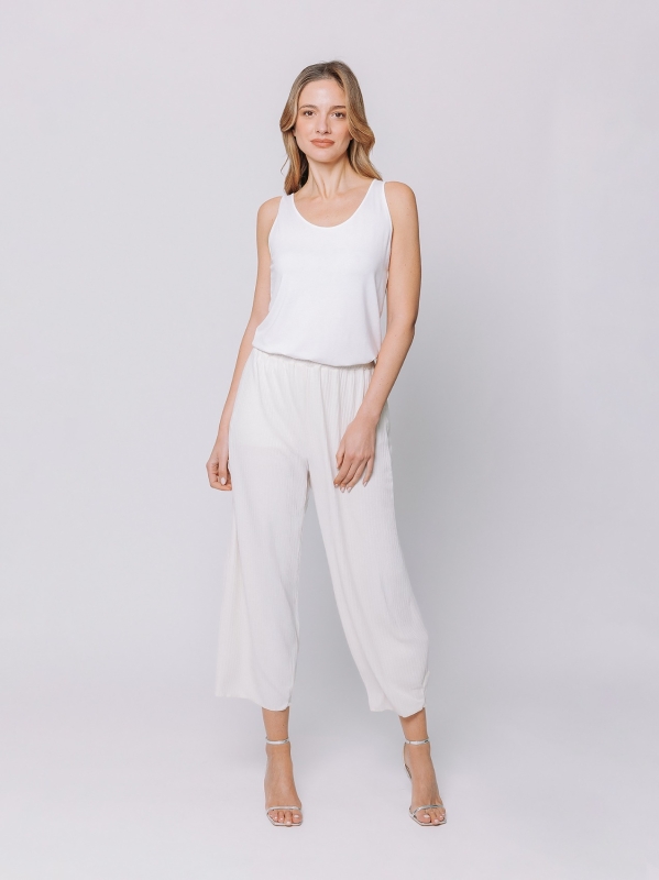 Pantalone a costine piatte