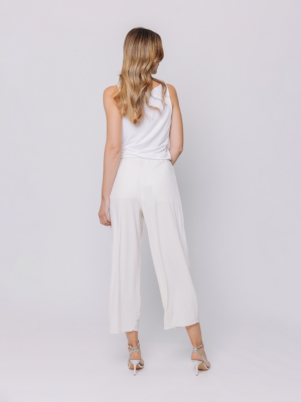 Pantalone a costine piatte