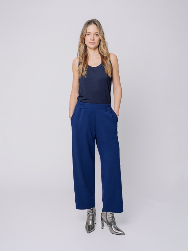 Pantaloni in crepe affusolati
