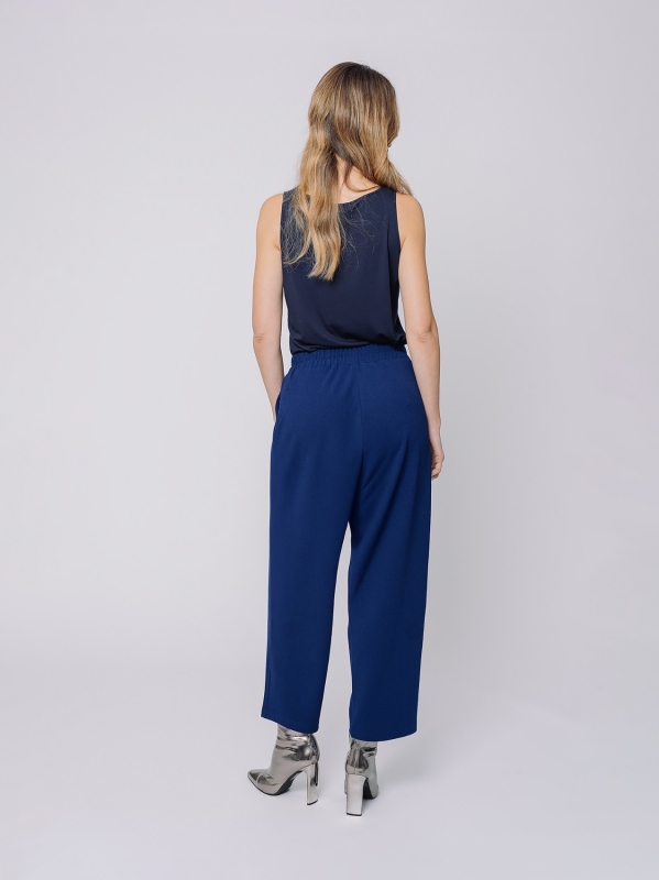 Pantaloni in crepe affusolati