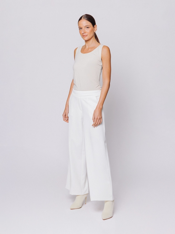 Pantaloni ampi in tessuto cavallery