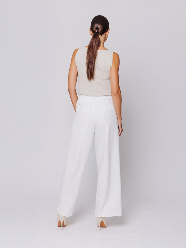 Pantaloni ampi in tessuto cavallery