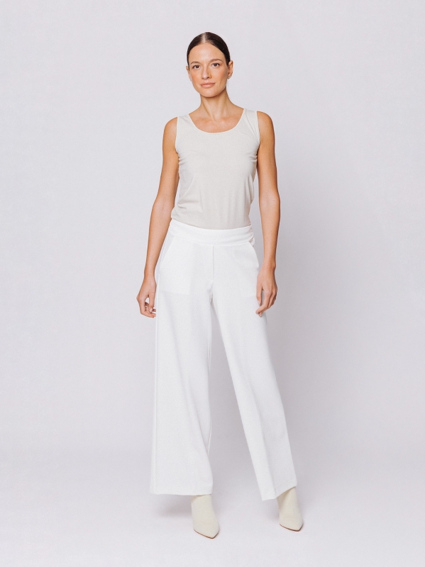 Pantaloni ampi in tessuto cavallery