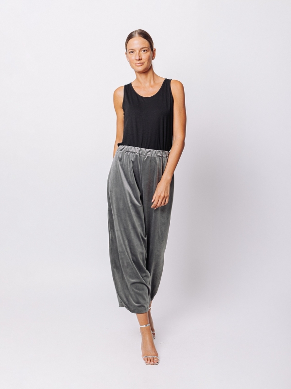 Soft chenille trousers
