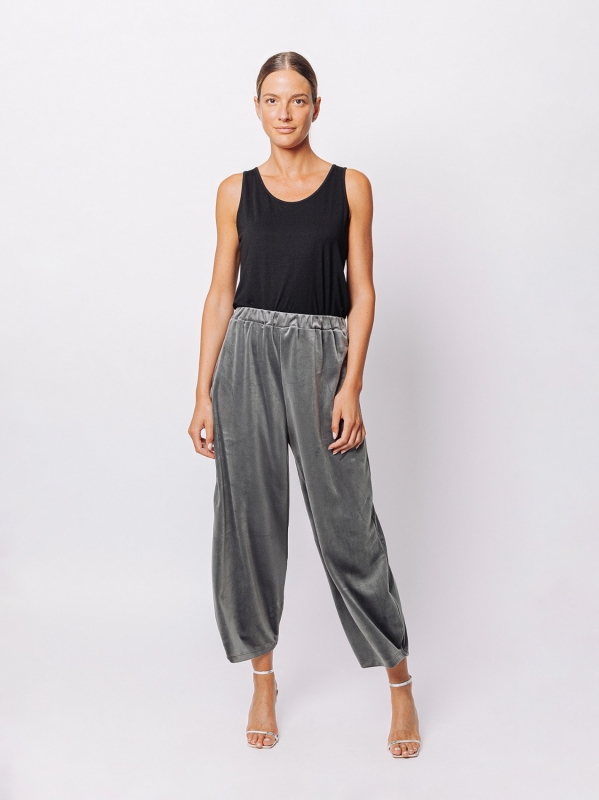 Soft chenille trousers