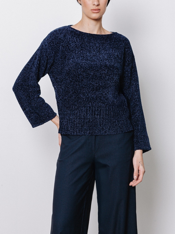 Maglia boxy in ciniglia