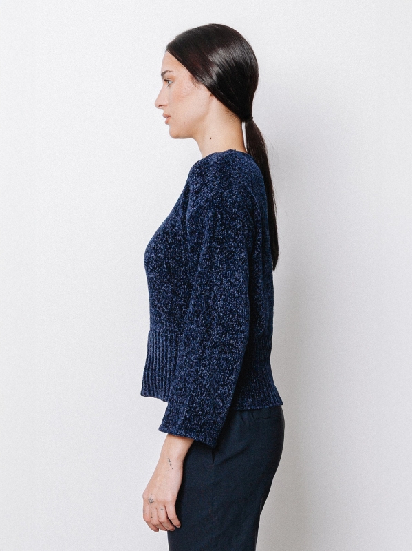 Maglia boxy in ciniglia