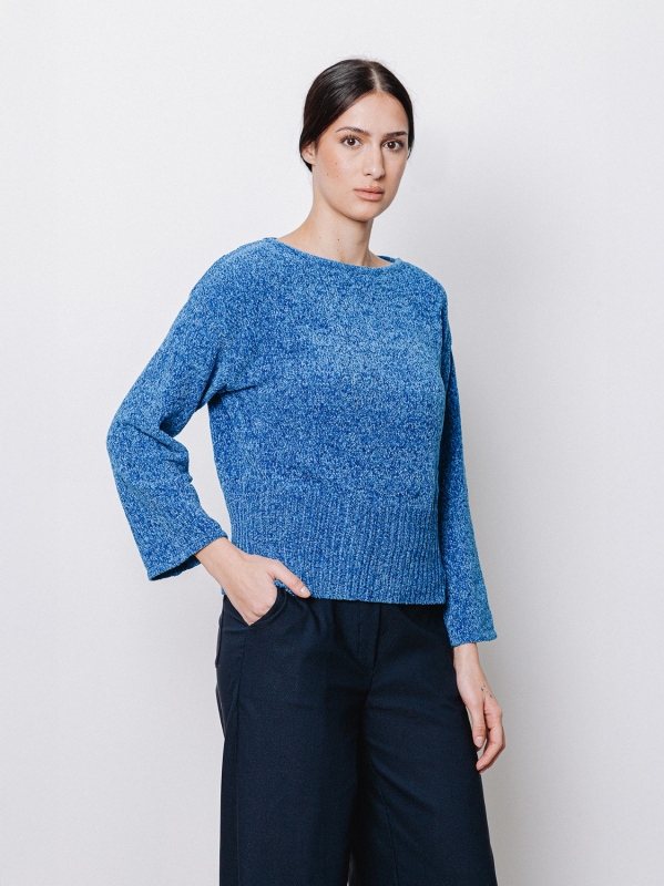 Maglia boxy in ciniglia