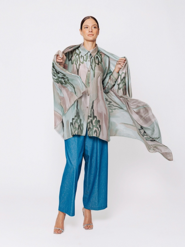 Sciarpa in Seta Stampata