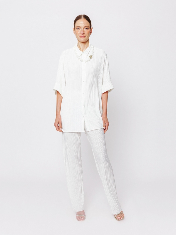 Camicia Plissé Taglia Unica