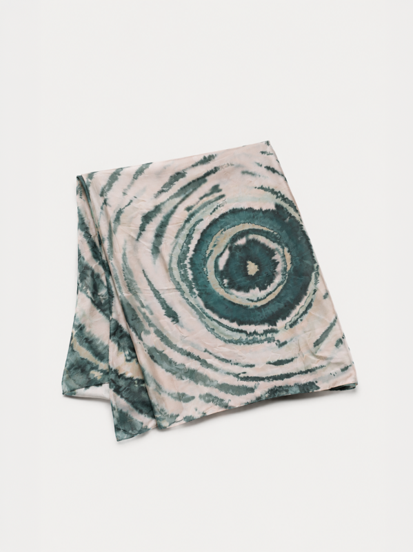 100% silk scarf “Terra & Materia”